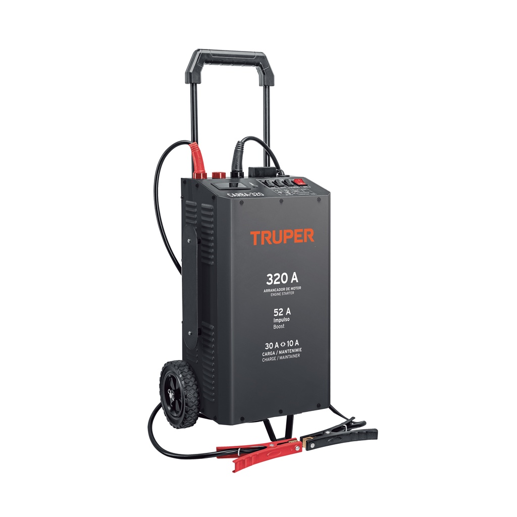 Cargador de baterías 52 A, arrancador de 320A, 12V/24V