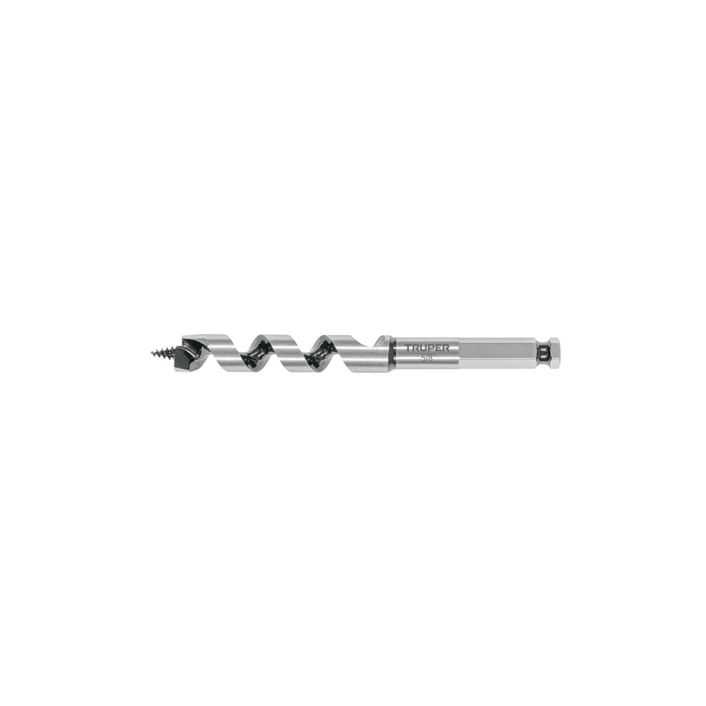 Broca auger tipo berbiquí 5/8' X 6', TRUPER