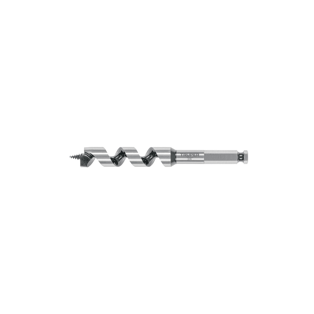 Broca auger tipo berbiquí 3/4' X 6', TRUPER