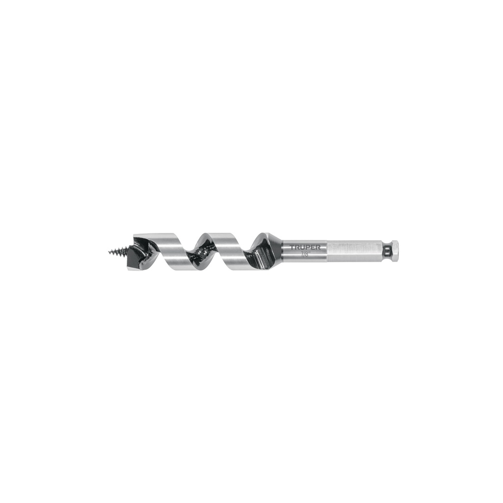 Broca auger tipo berbiquí 7/8' X 6', TRUPER