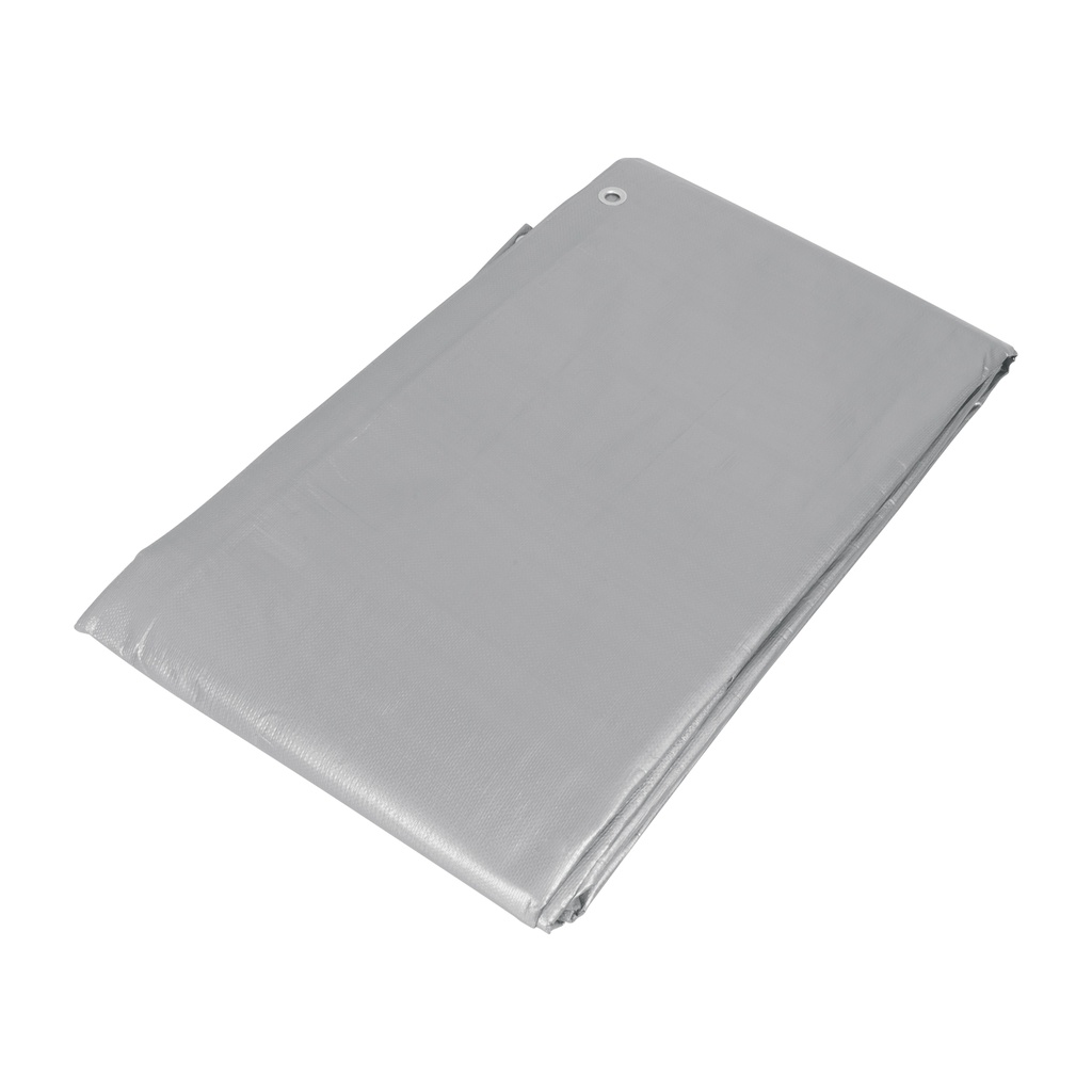 Lona de polietileno reforzada 4 x 4 m, gris, 180g/m2, TRUPER