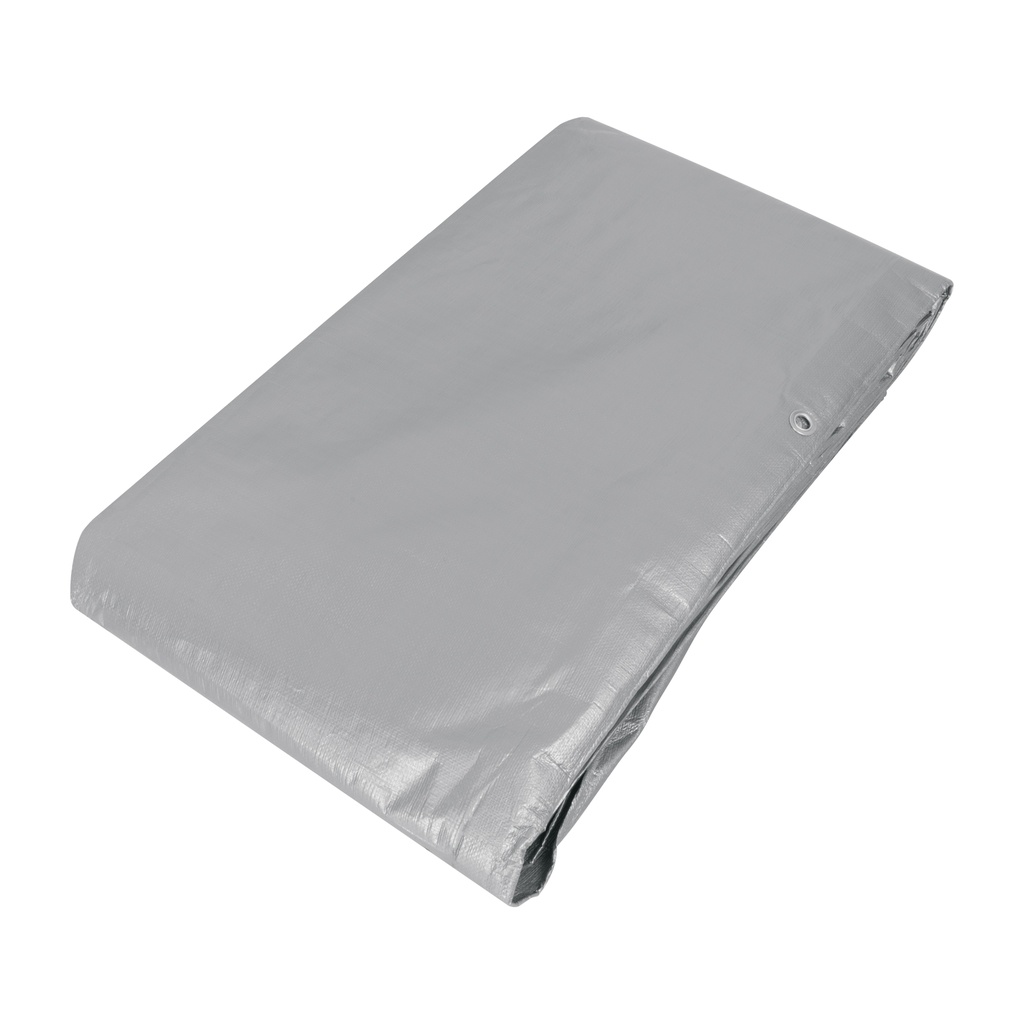 Lona de polietileno reforzada 5 x 5 m, gris, 180g/m2, TRUPER