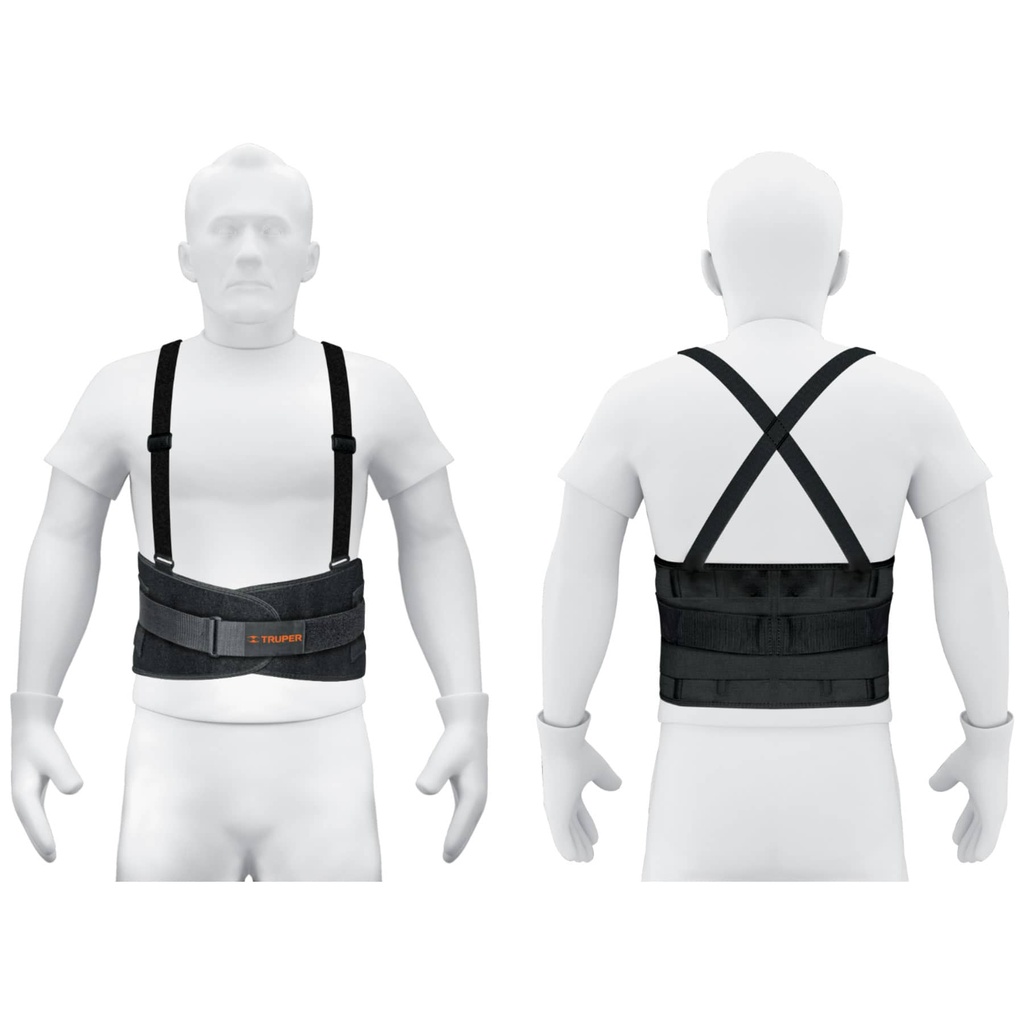 Faja lumbar con tercer cinturón, talla XG, TRUPER