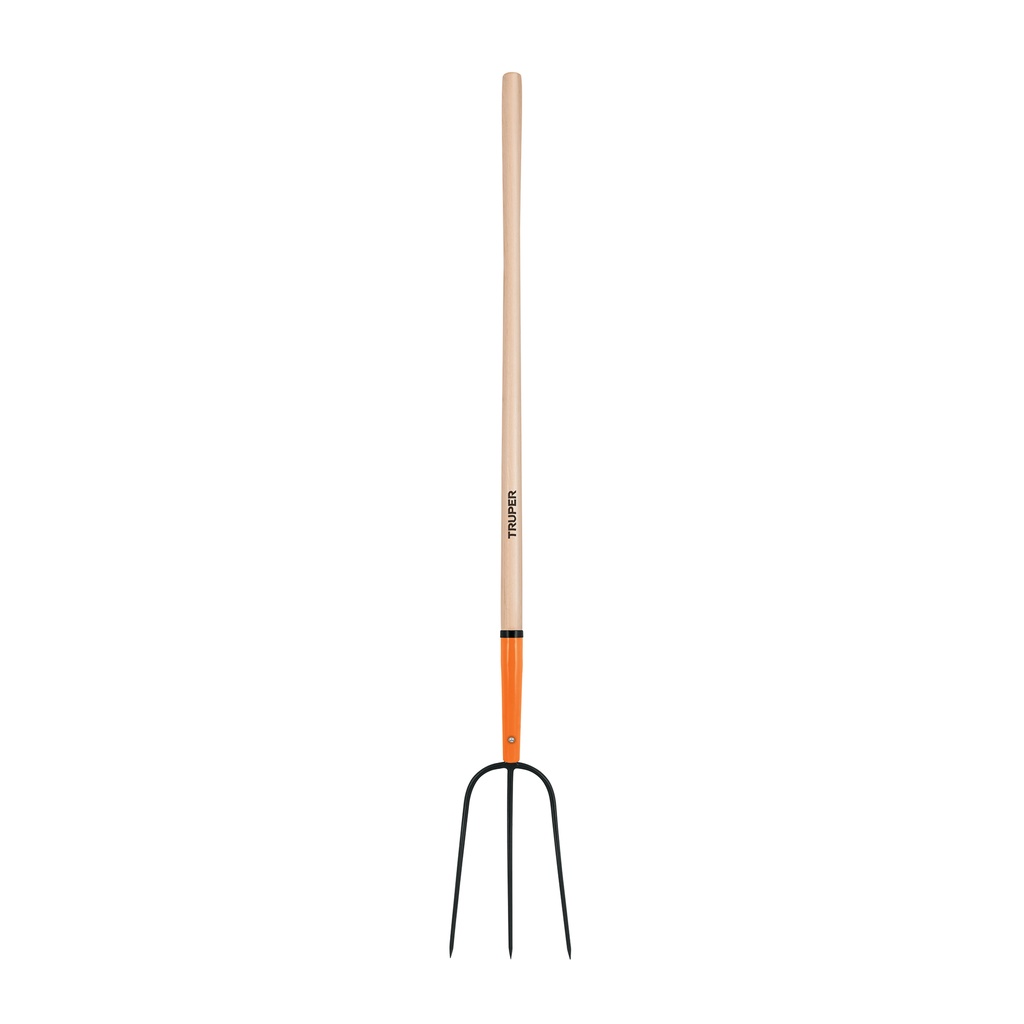 Bieldo para paja, 3 dientes, mango largo 48', TRUPER