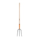 Bieldo para paja, 3 dientes, mango largo 48', TRUPER
