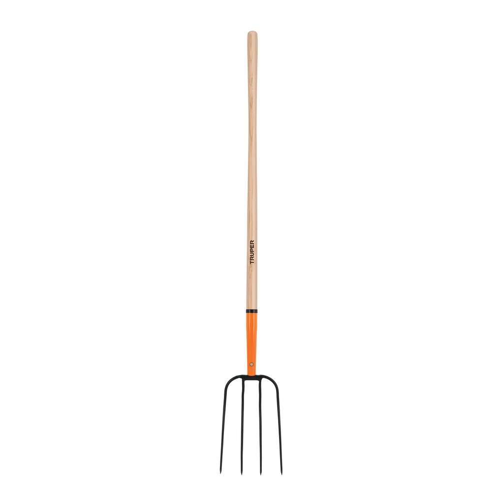 Bieldo para paja, 4 dientes, mango largo 48', TRUPER