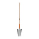 Bieldo para paja, 5 dientes, mango largo 48', TRUPER