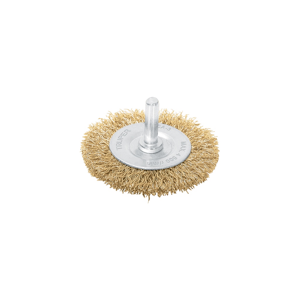 Carda circular 3' alambre grueso para taladro, TRUPER