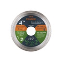 Disco de diamante de 4' x 1.6 mm, rin continuo, TRUPER