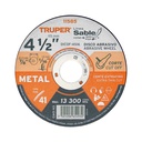 Disco Tipo 41 de 4-1/2' x 1.6 mm corte fino de metal, Sable