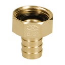 Conector 5/8' hembra de latón sólido para manguera, TRUPER