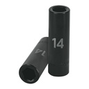 Dado largo cuadro 1/2' de impacto 6 puntas de 14 mm, TRUPER