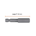 Estuche con 5 puntas hexagonales de 5/16mm largo 2', EXPERT