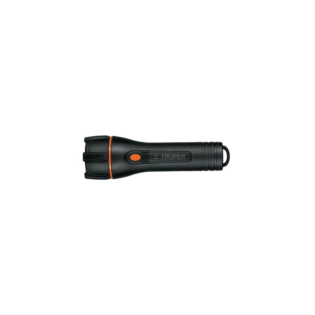 Linterna plástica 1 LED 180 lm con 2 pilas D, TRUPER