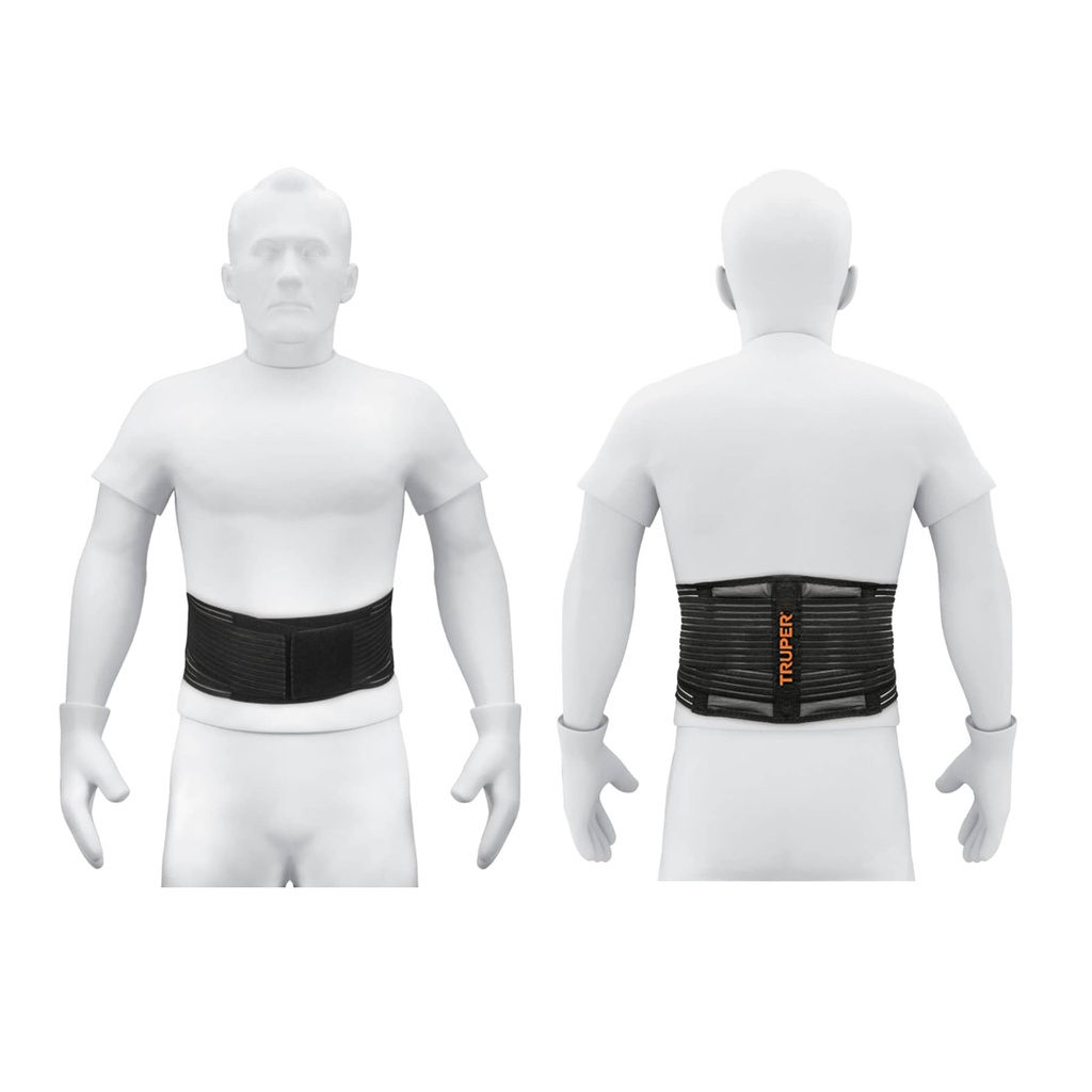 Faja lumbar tipo cinturón de malla transpirable, M, TRUPER