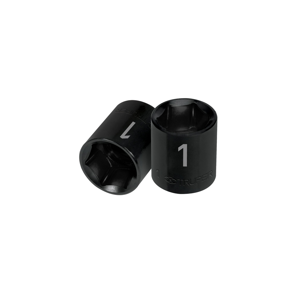 Dado de impacto de 1', 6 puntas, cuadro 1/2', TRUPER