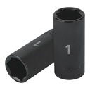 Dado largo impacto de 1', 6 puntas, cuadro 1/2', TRUPER