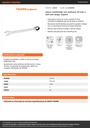 Llave combinada con matraca 25 mm x 325 mm largo, EXPERT